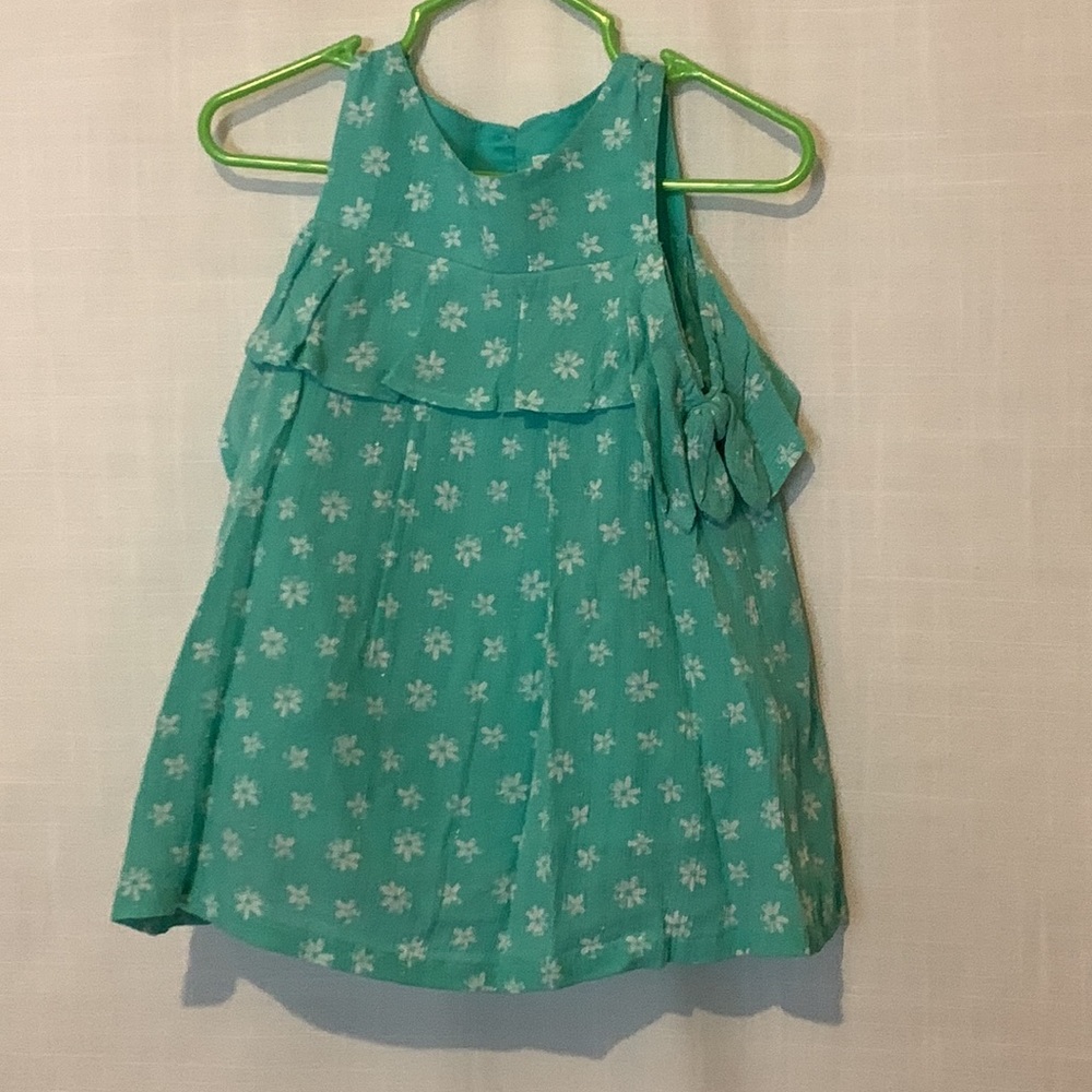 Girl’s Cat & Jack Teal with Metallic Accents in Dress 12 months NWT